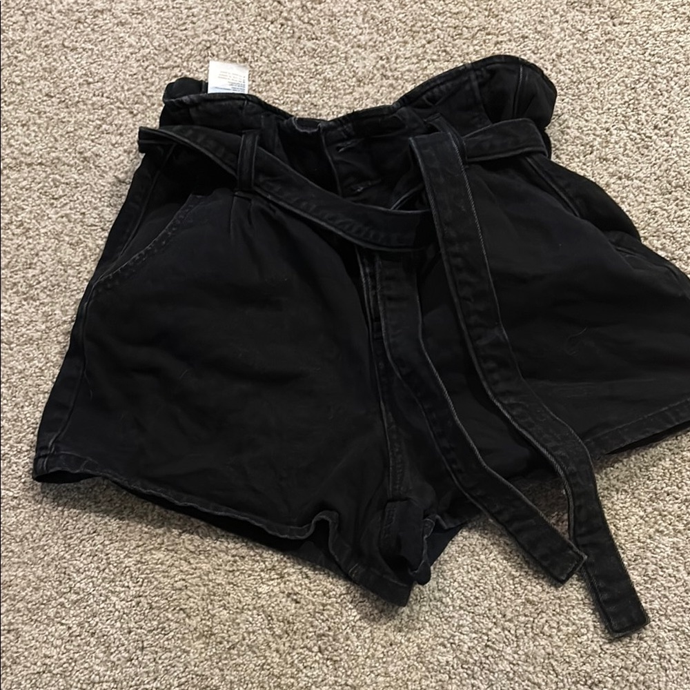 American Eagle Outfitters Black High Waist Women's Shorts